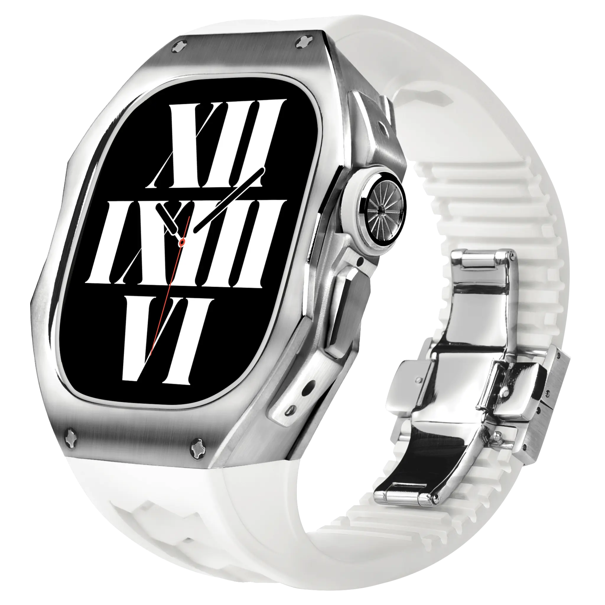 Titán tok és szilikon szíj Apple Watch Ultra-hoz