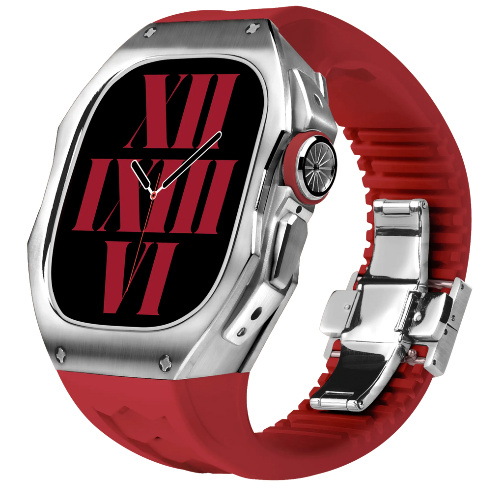 Titán tok és szilikon szíj Apple Watch Ultra-hoz