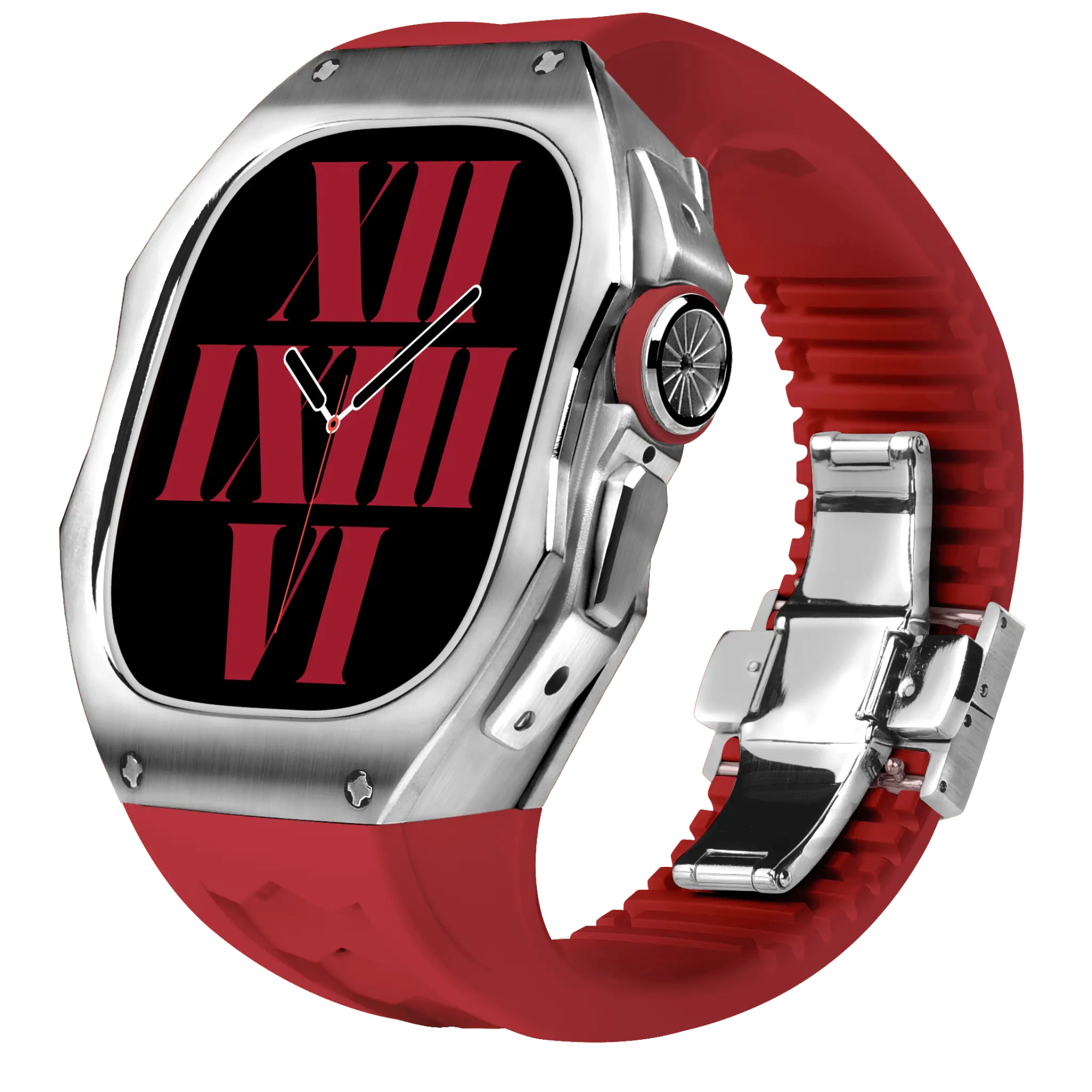 Titán tok és szilikon szíj Apple Watch Ultra-hoz