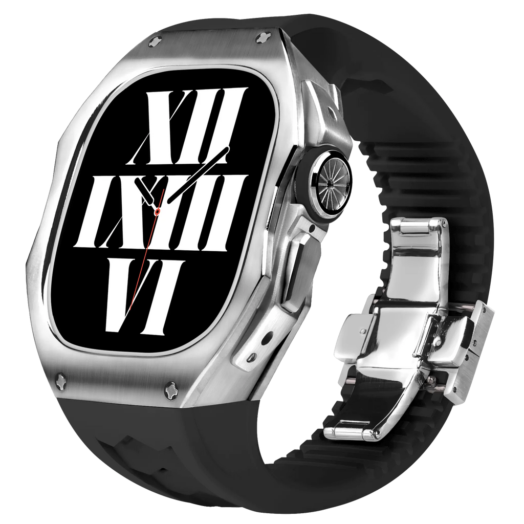 Titán tok és szilikon szíj Apple Watch Ultra-hoz