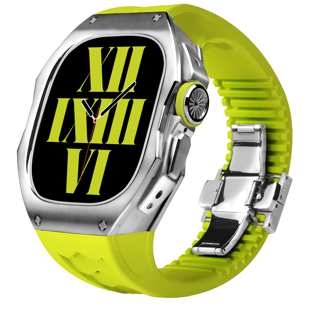 Titán tok és szilikon szíj Apple Watch Ultra-hoz