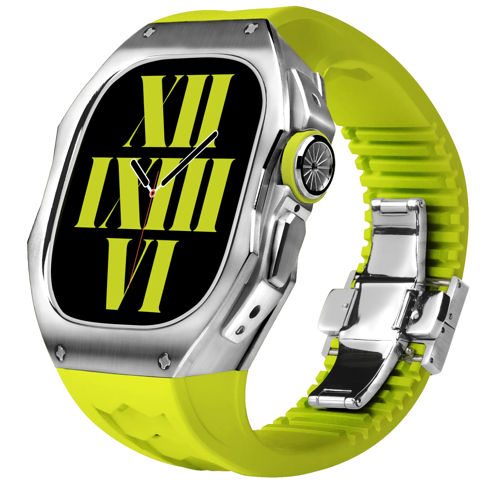 Titán tok és szilikon szíj Apple Watch Ultra-hoz