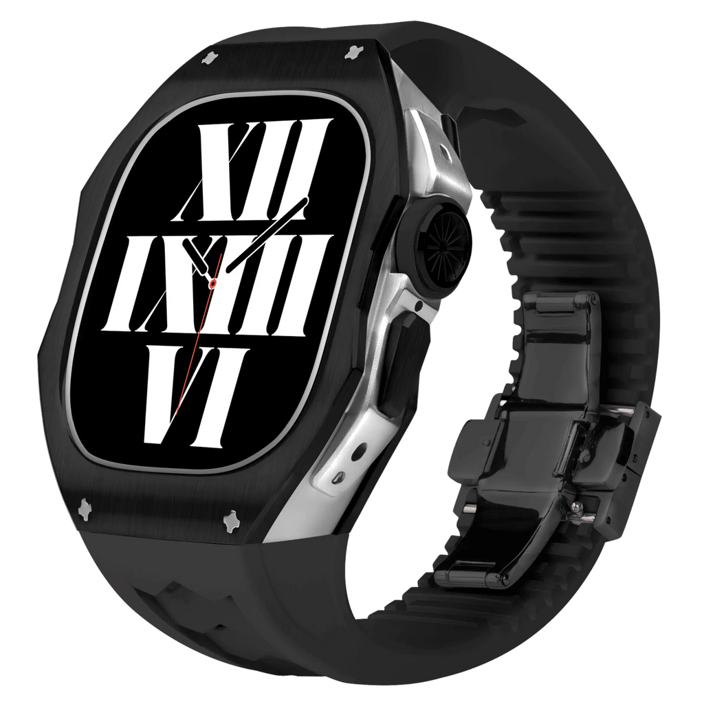 Titán tok és szilikon szíj Apple Watch Ultra-hoz