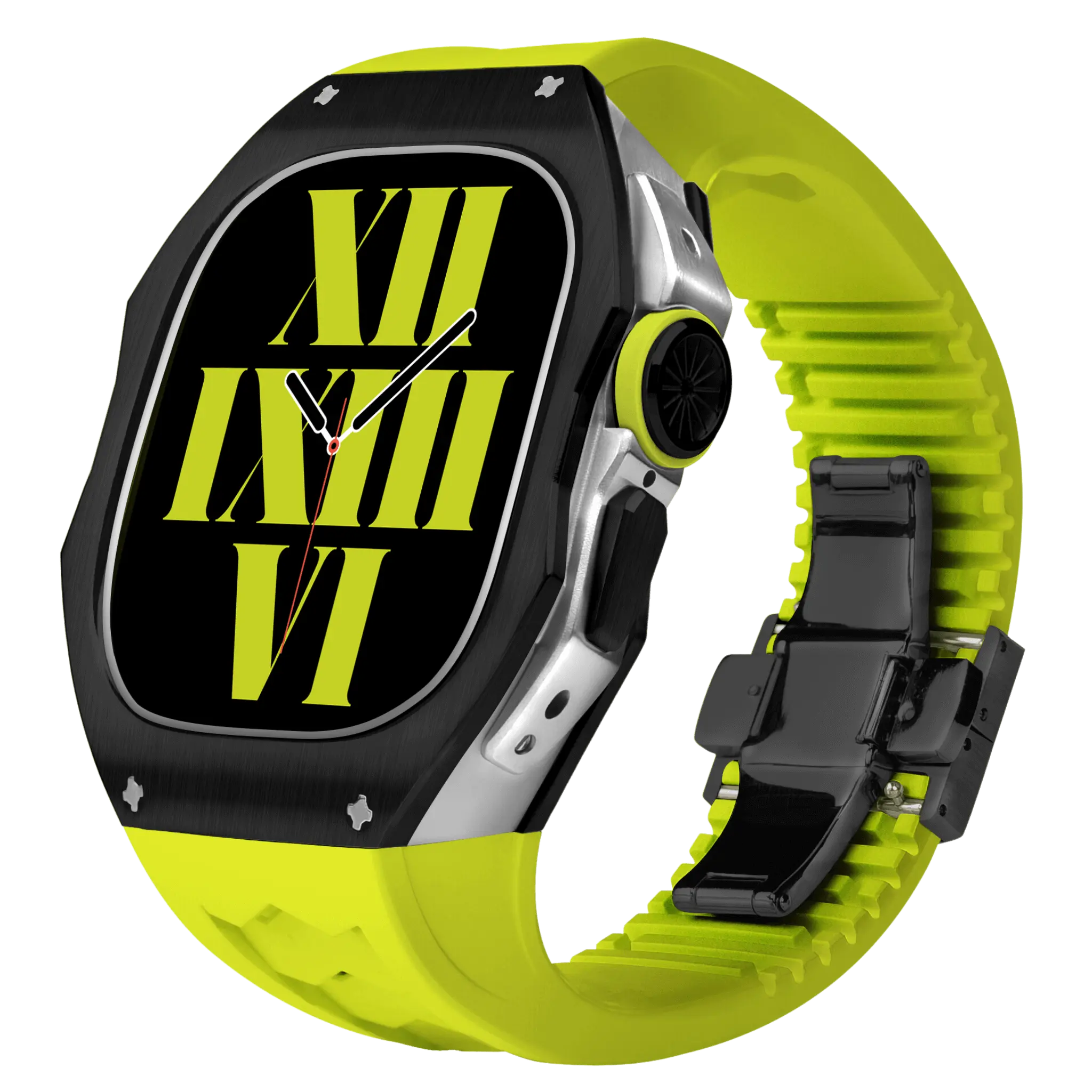 Titán tok és szilikon szíj Apple Watch Ultra-hoz
