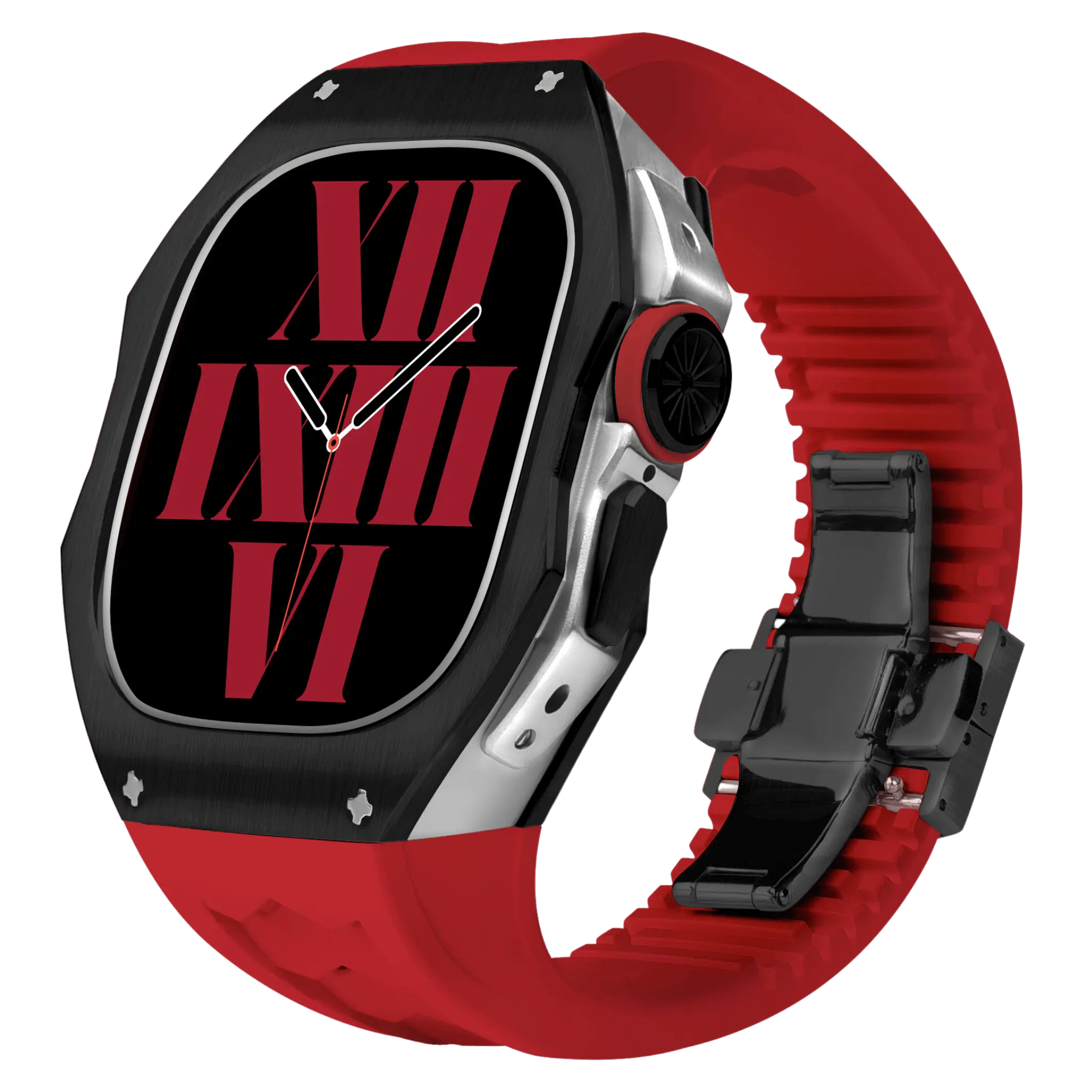 Titán tok és szilikon szíj Apple Watch Ultra-hoz