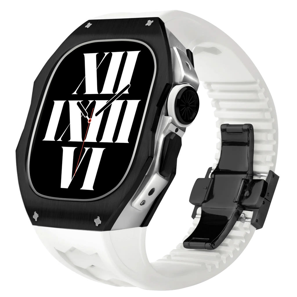 Titán tok és szilikon szíj Apple Watch Ultra-hoz