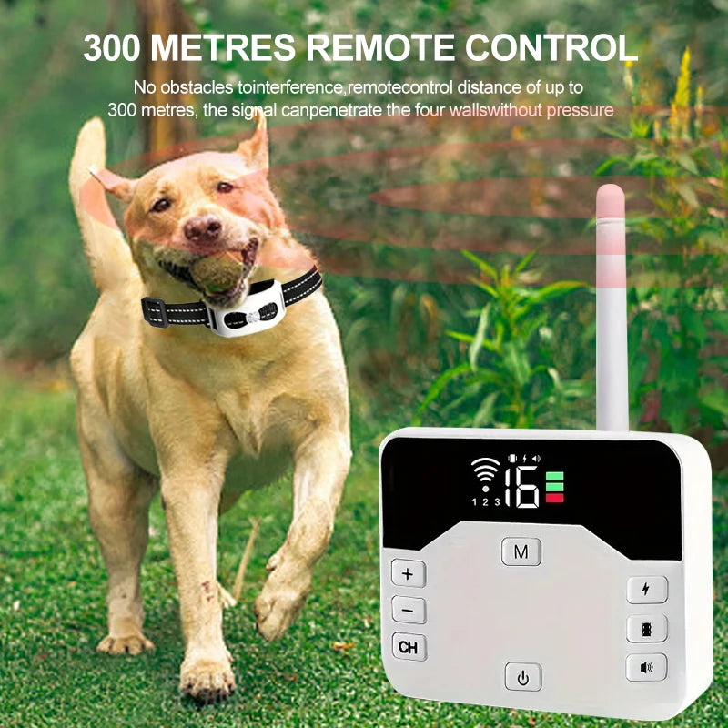 2-In-1 Wireless Dog Fence And Outdoor Training Collar