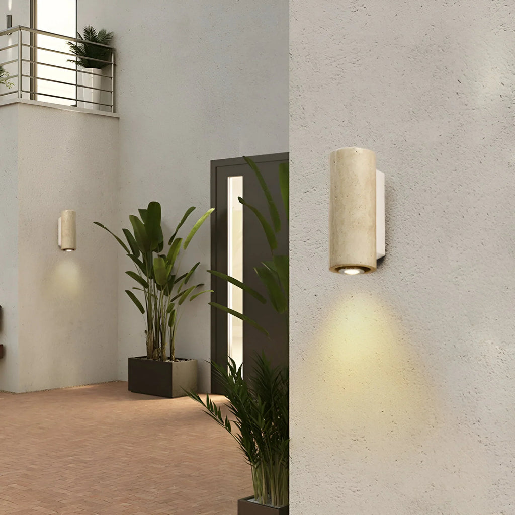 Applique murale élégante en travertin naturel TerraLuxe design