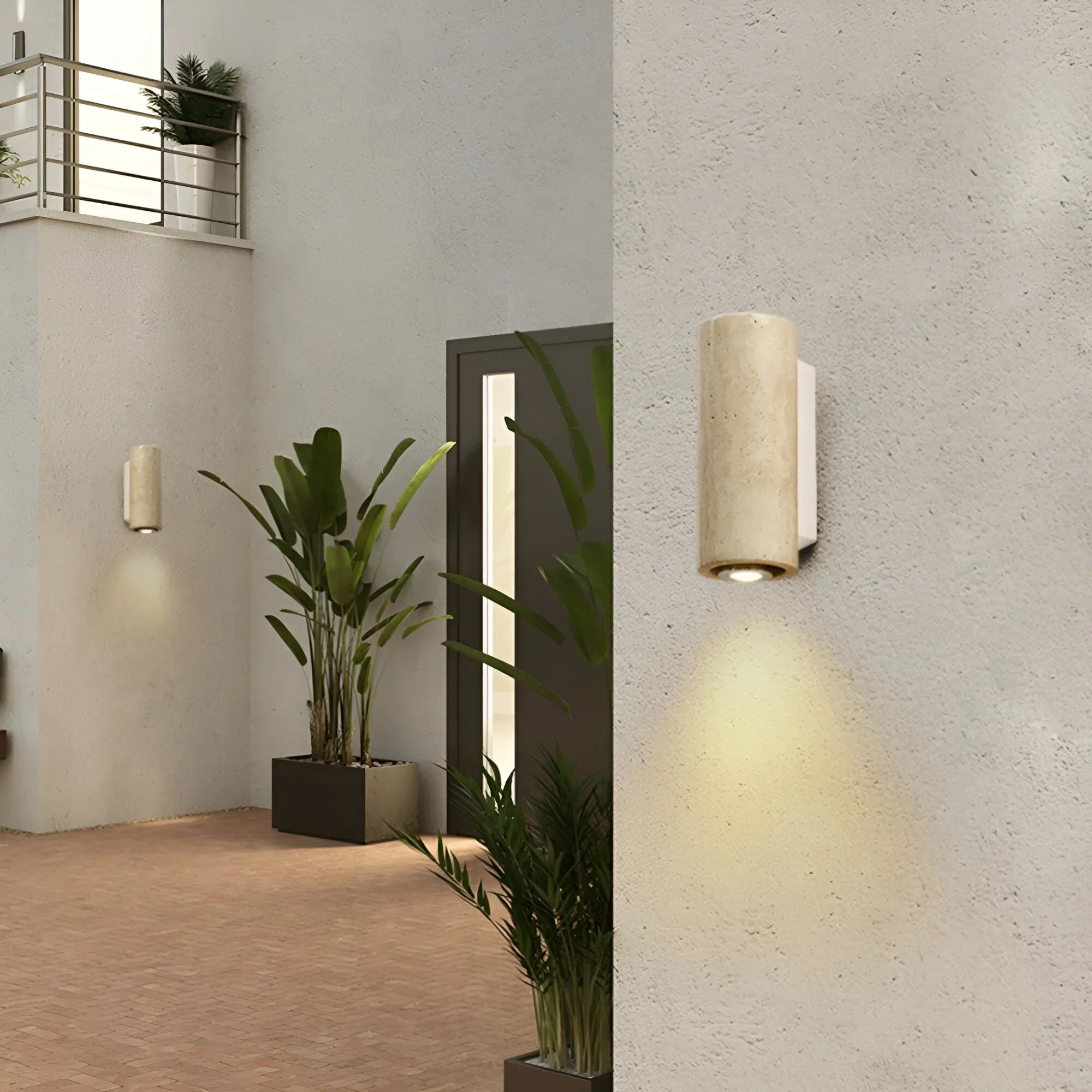 Applique murale élégante en travertin naturel TerraLuxe design