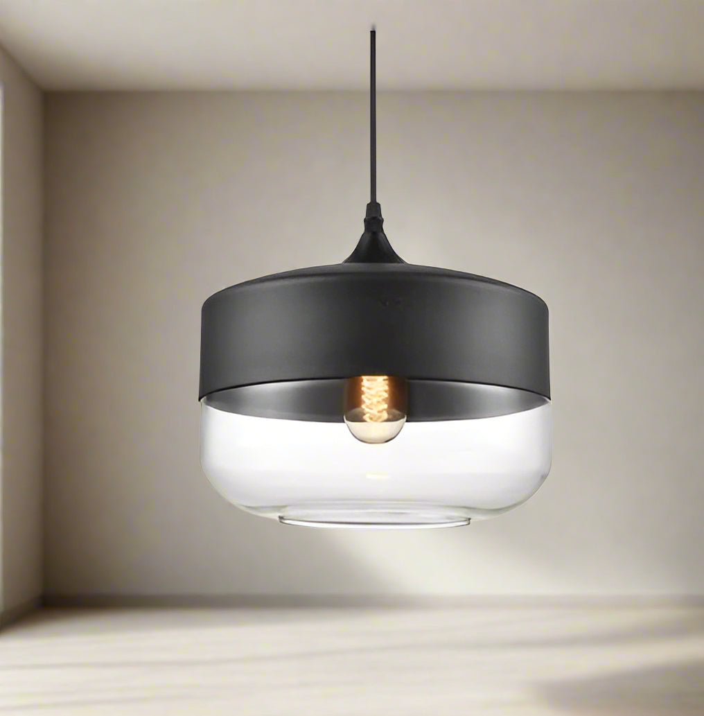 Lucevia | Luxurious Glass and Wood Pendant Light | Orntli