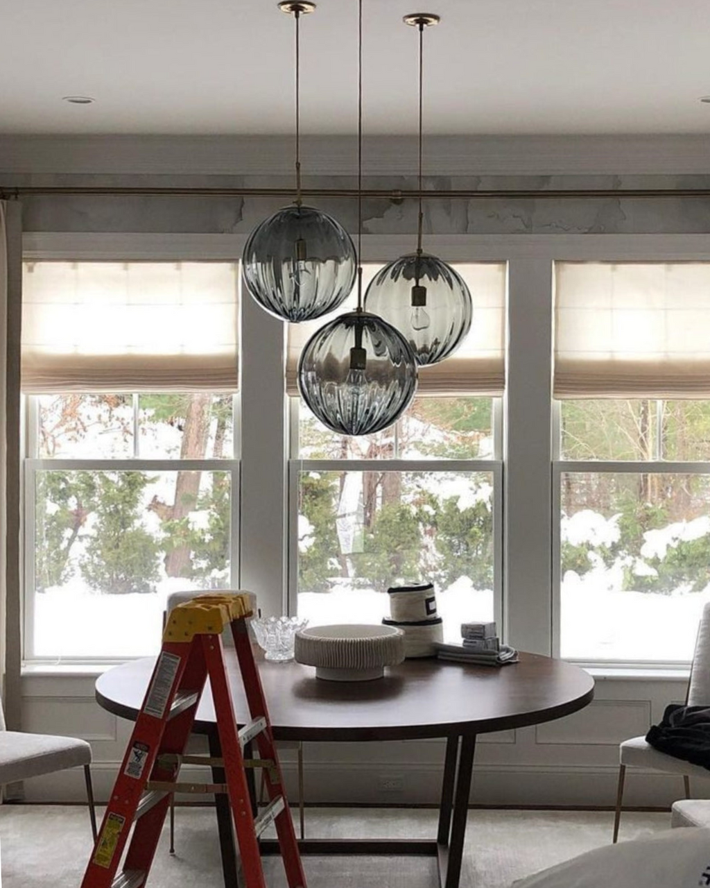 ثريا سقف زجاجية لون كهرماني من لومينارا | أورنتلي