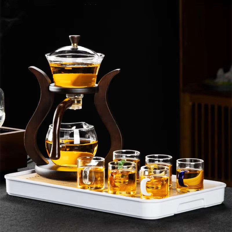 Set Teh Kung Fu Kaca Sedutan Magnetik Automatik 350ml