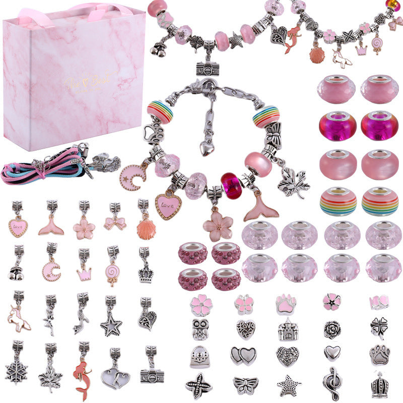 NovaJoy Mädchen Charm-Armband DIY-Set für kreativen Bastelspaß