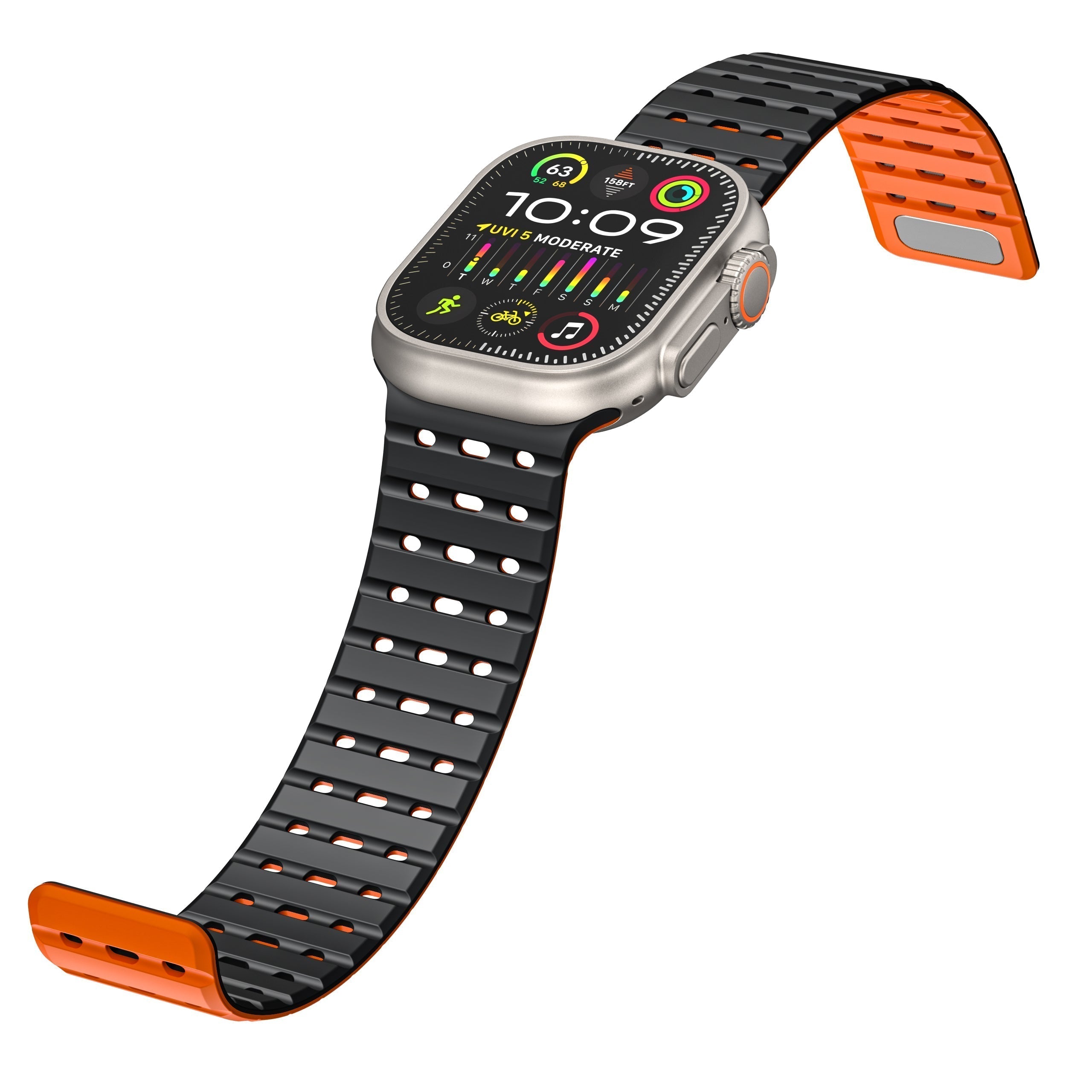 Tali Silikon Magnetik Bernafas AW Untuk Apple Watch