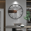 Reloj de pared de nogal y acero | Orntli