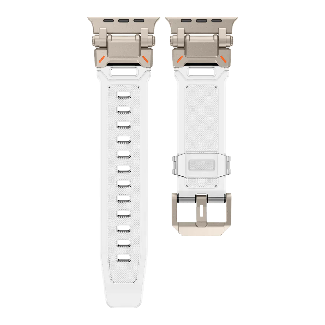 Új titán fém fej szilikon szíj Apple Watch-hoz
