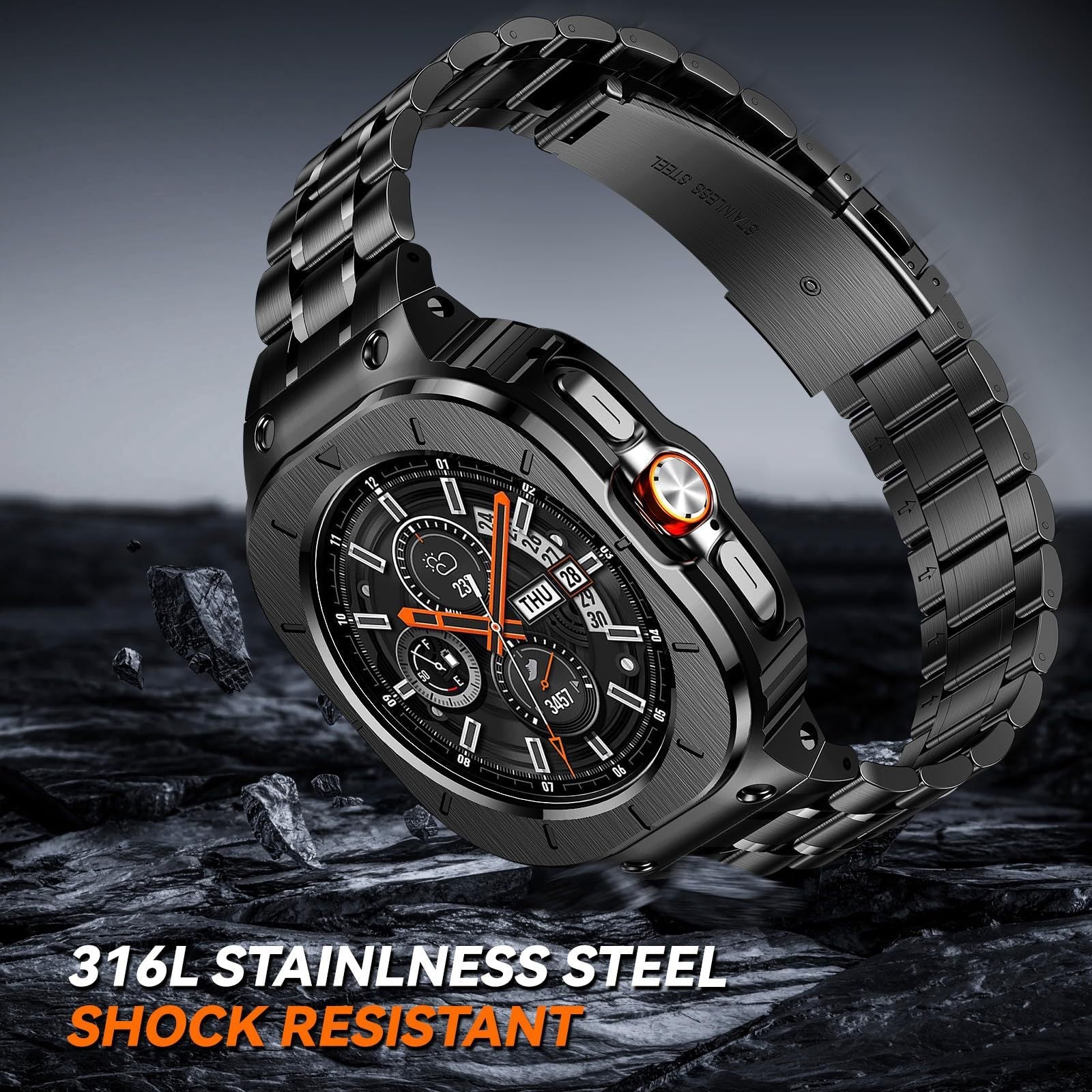 Robuuste beschermhoes set voor Samsung Galaxy Watch Ultra 47mm
