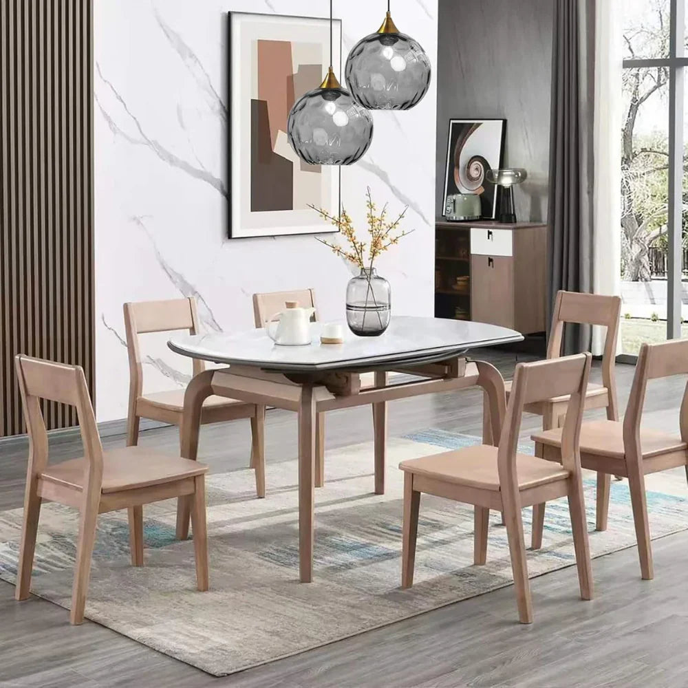 Moderní skleněné závěsné svítidlo ve tvaru koule - severský LED design
