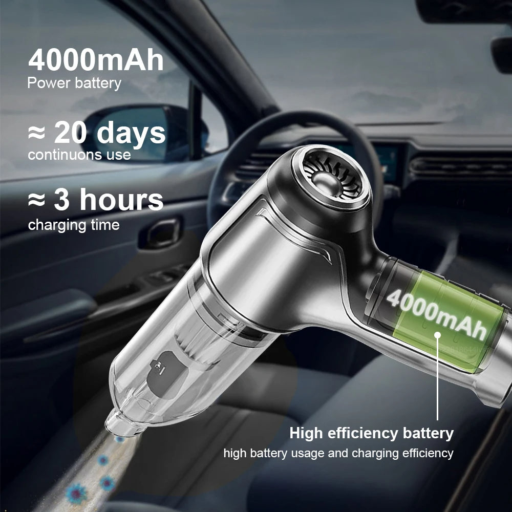 Wireless Car Vacuum Cleaner 2024 Upgraded 95,000 Pa