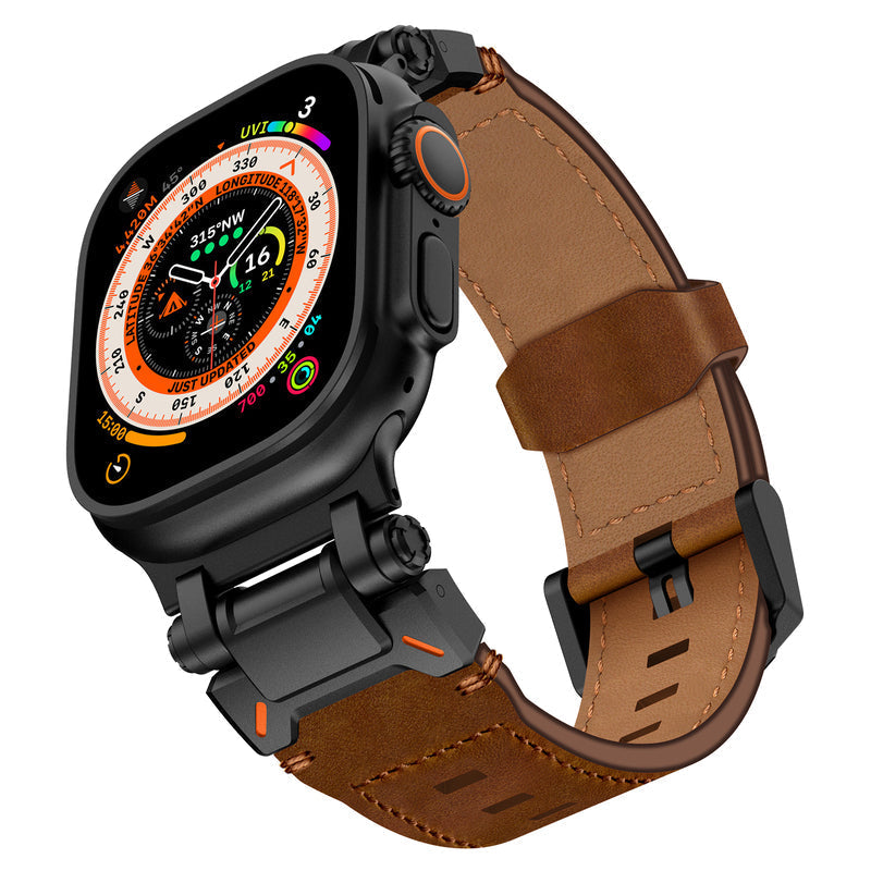 Explorer Crazy Horse -nahkaranneke Apple Watchille