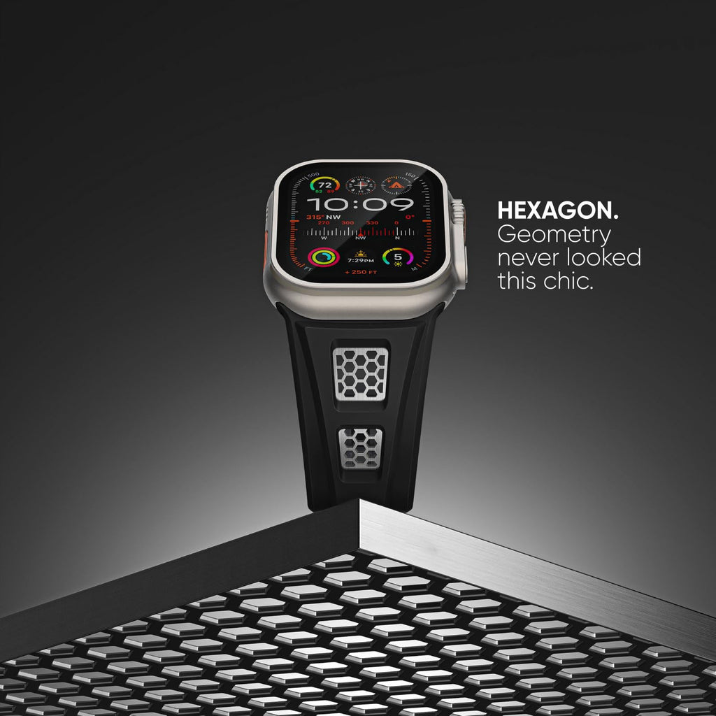 Wytrzymała silikonowa sportowa opaska Grid do Apple Watch