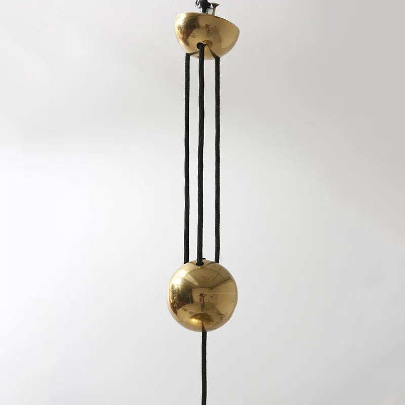 Pyra Gold Pendant Light — Minimalist Metal Design, LED Bulb Included