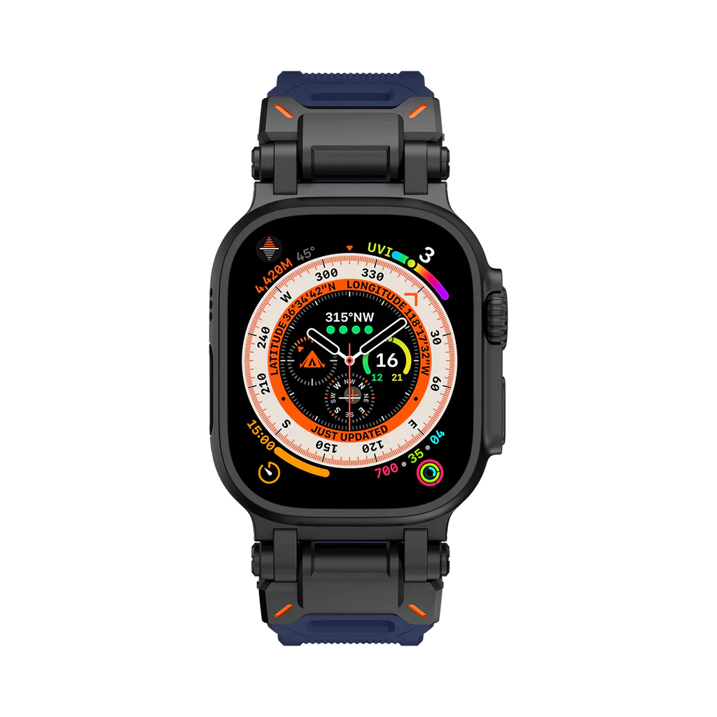 Új titán fém fej szilikon szíj Apple Watch-hoz