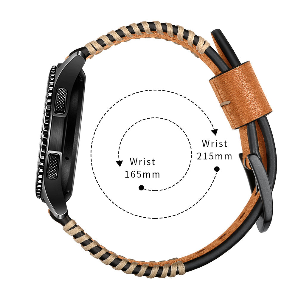 Kožený ručně šitý řemínek pro Samsung Galaxy Watch 4/5/6/7-20mm