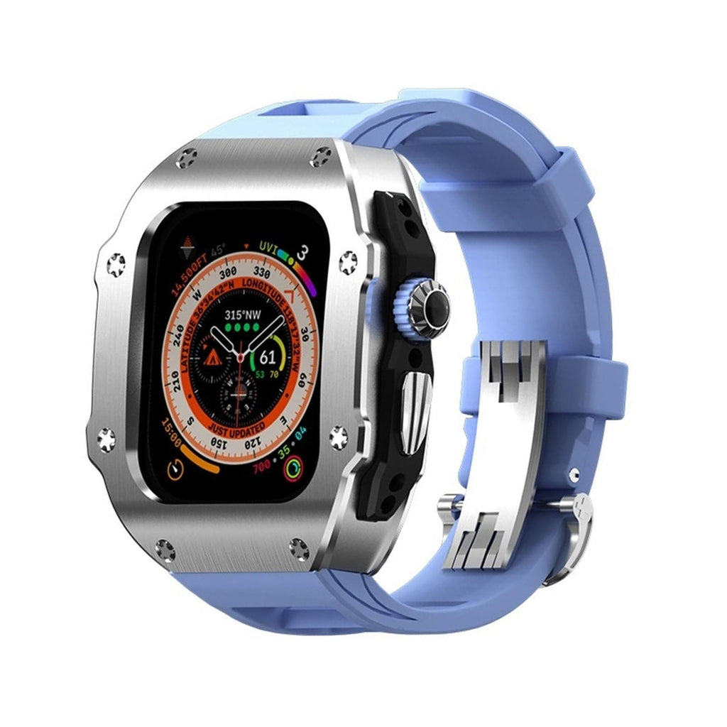 RM Vanguard Serie - Fluorkautschukband Edelstahlgehäuse für Apple Watch Ultra