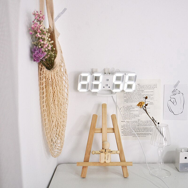 BrightGlow - Reloj de Pared Digital LED