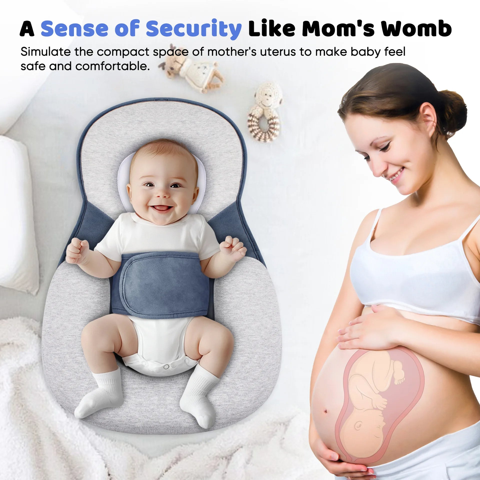 防反流新生儿及婴儿加高躺垫