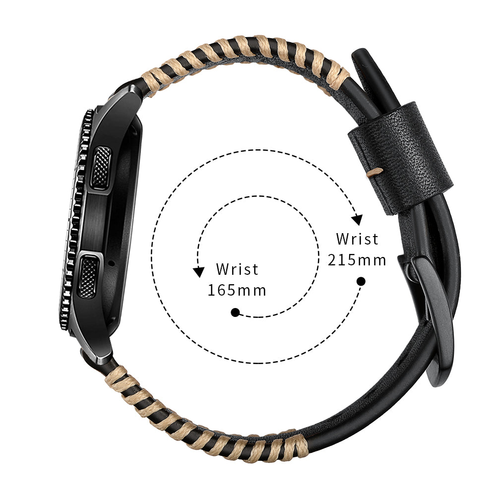 Kožený ručně šitý řemínek pro Samsung Galaxy Watch 4/5/6/7-20mm