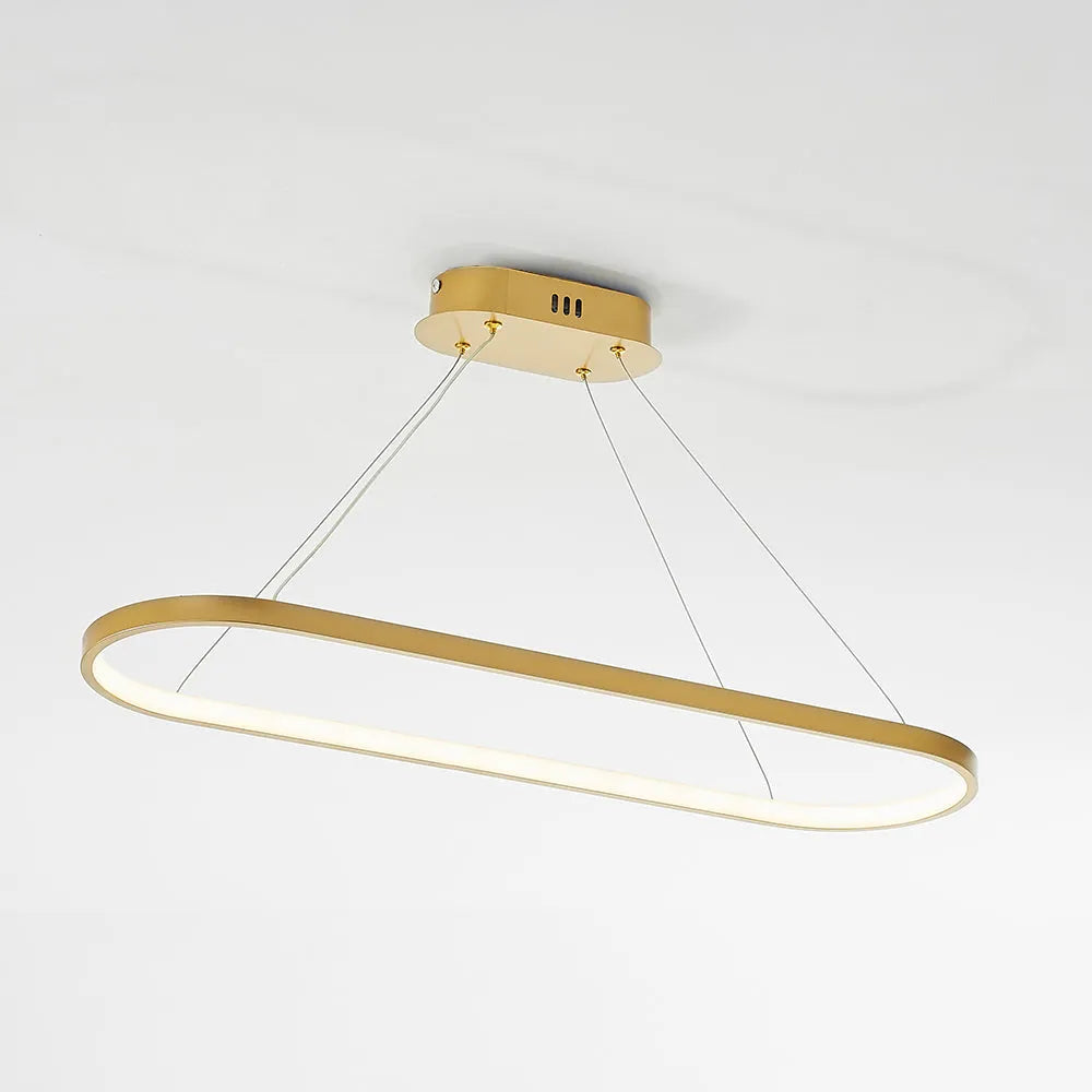 Lampada a sospensione ovale minimalista Junel