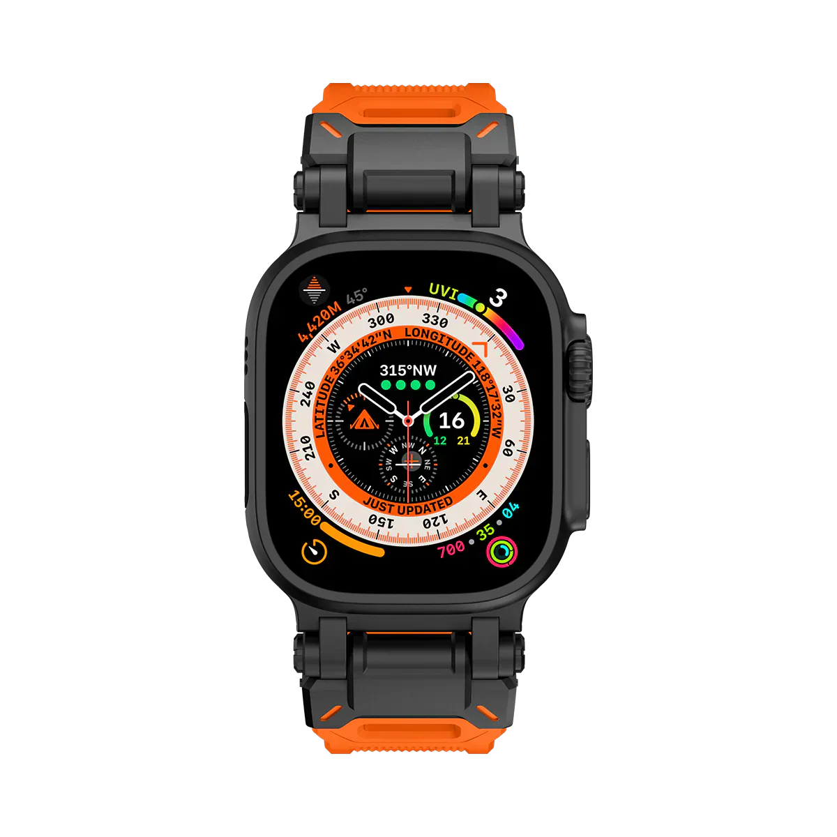 Új titán fém fej szilikon szíj Apple Watch-hoz