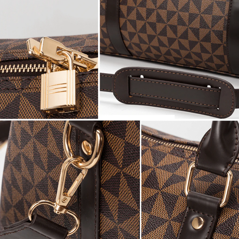 AeroVoyage 高级皮革男女通用旅行包 时尚手提旅行袋