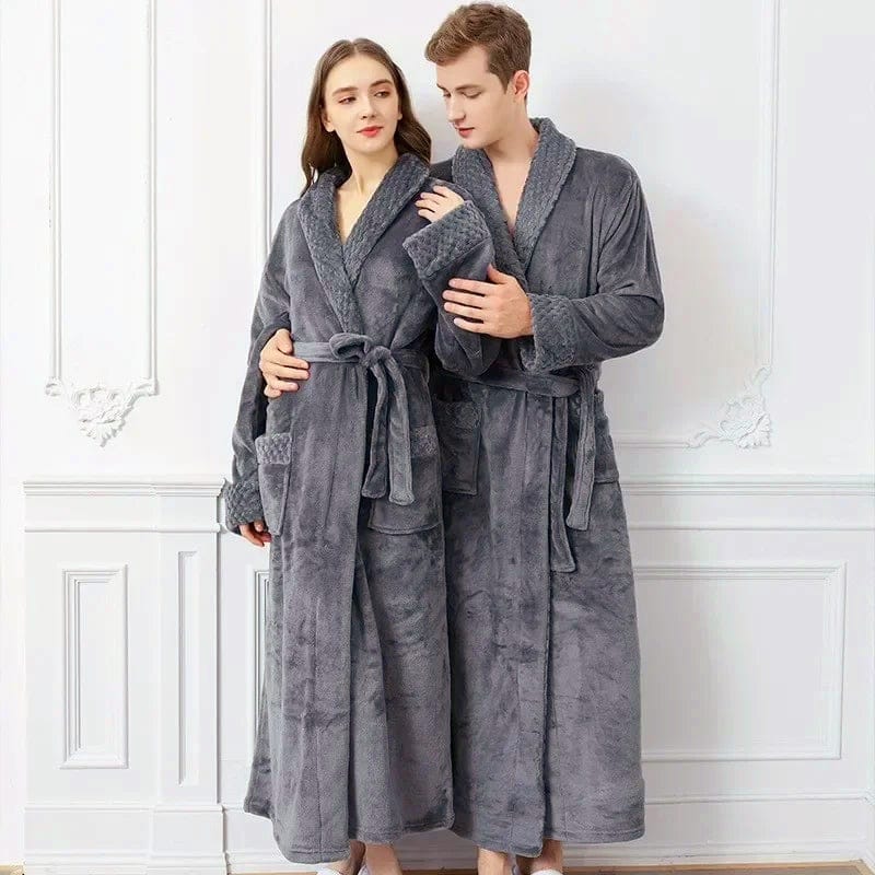 Unisex vinter luksus badekåpe for hjemmebruk og avslapningsklær