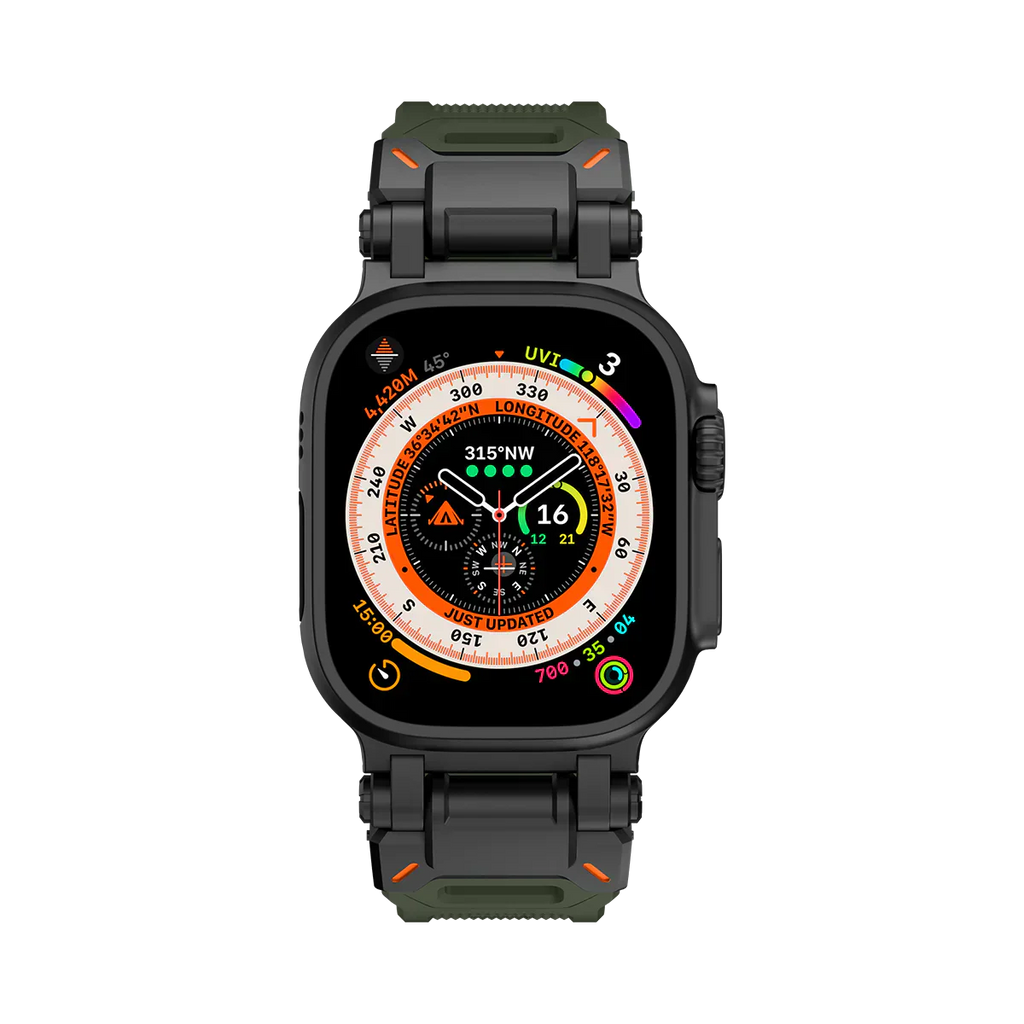 Új titán fém fej szilikon szíj Apple Watch-hoz