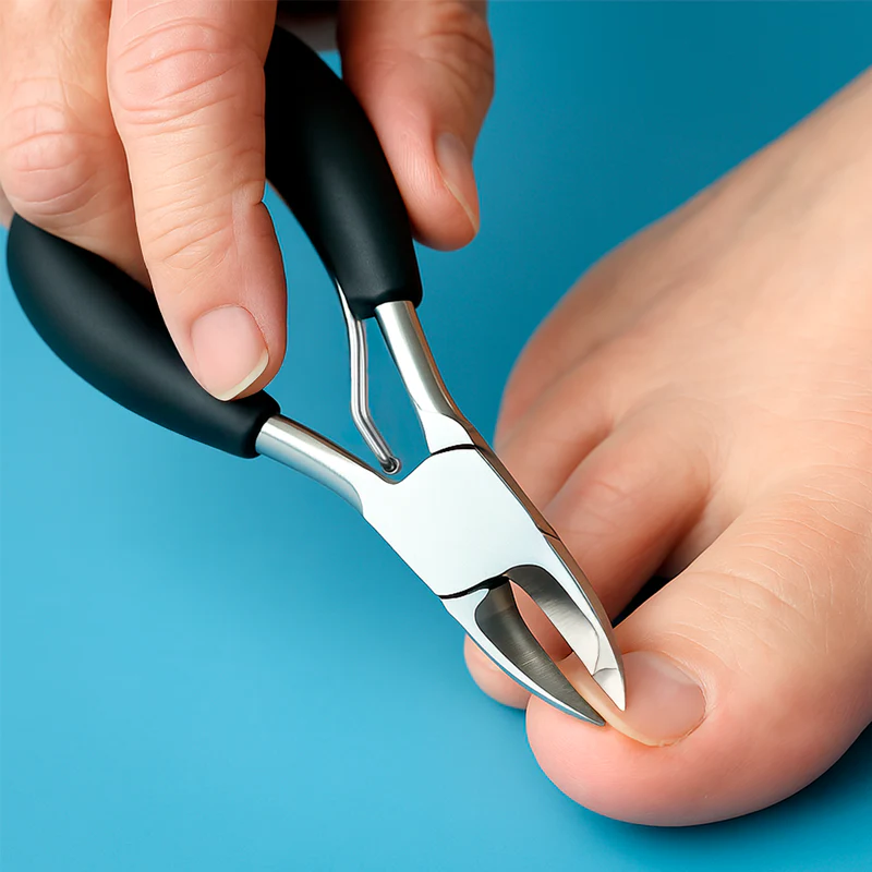 Pemotong Kuku Jari Kaki SeniorEase untuk Kuku Tebal, Tajam dan Ergonomik