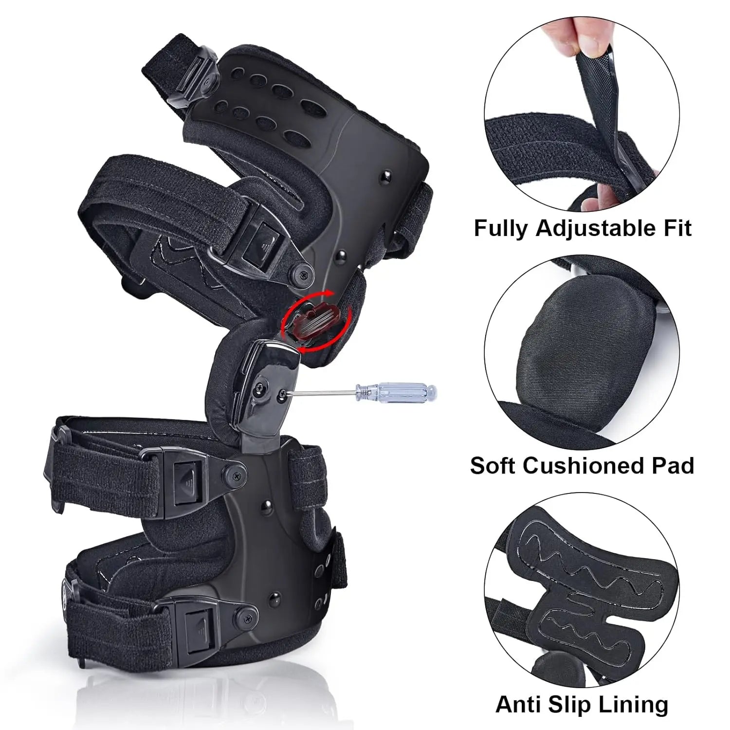 Osteoartrit Yük Azaltıcı Dizlik Artrit Rahatlaması İçin Medial ve Lateral Destek