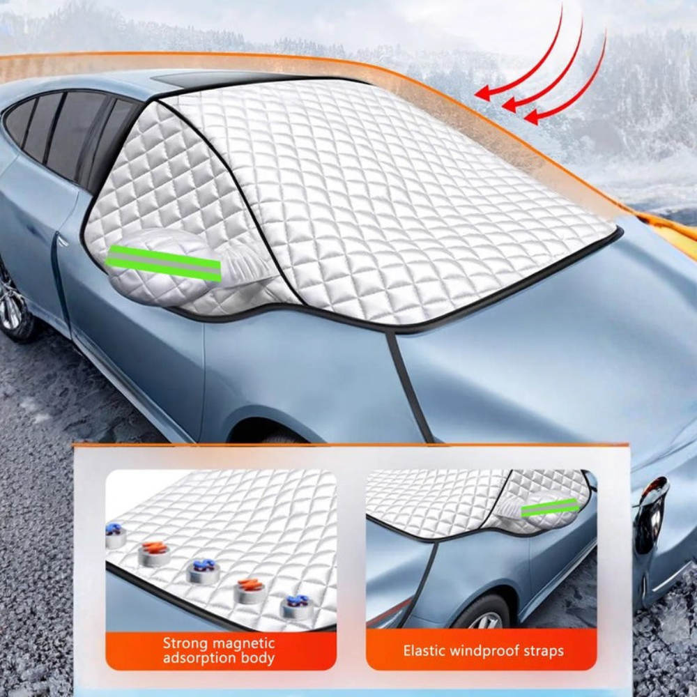 Housse de pare-brise pour une protection hivernale complète