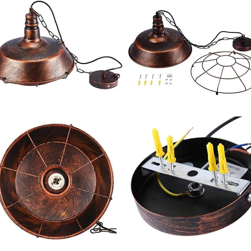 Black Industrial Pendant Light Shade — Epoch Rustic