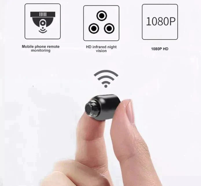 Kamera Keselamatan Mini WiFi NovaGuard Dengan Pengawasan Penglihatan Malam