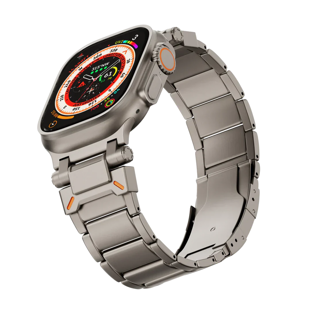 Luxe titanium band voor Apple Watch