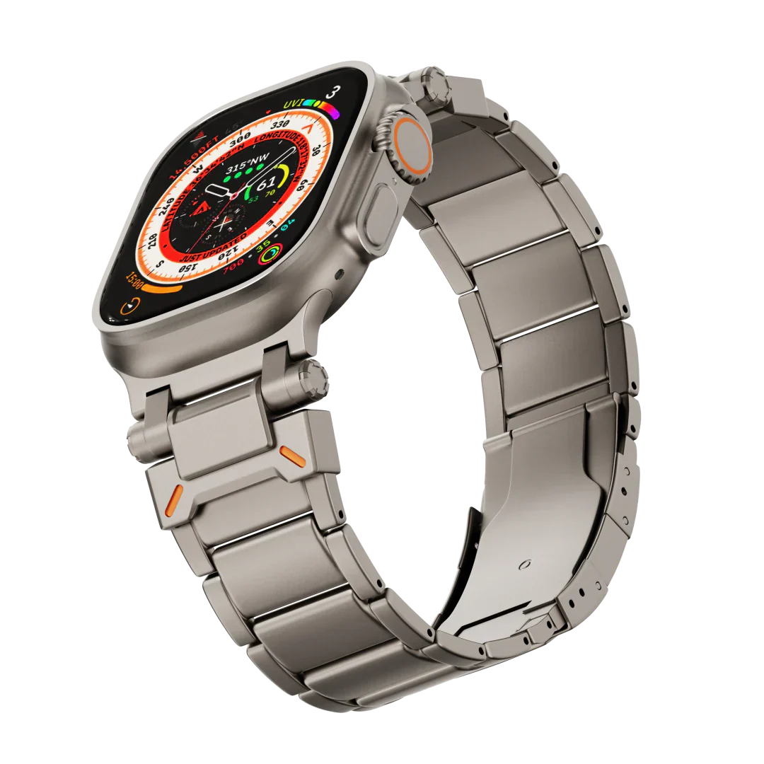 Luxe titanium band voor Apple Watch
