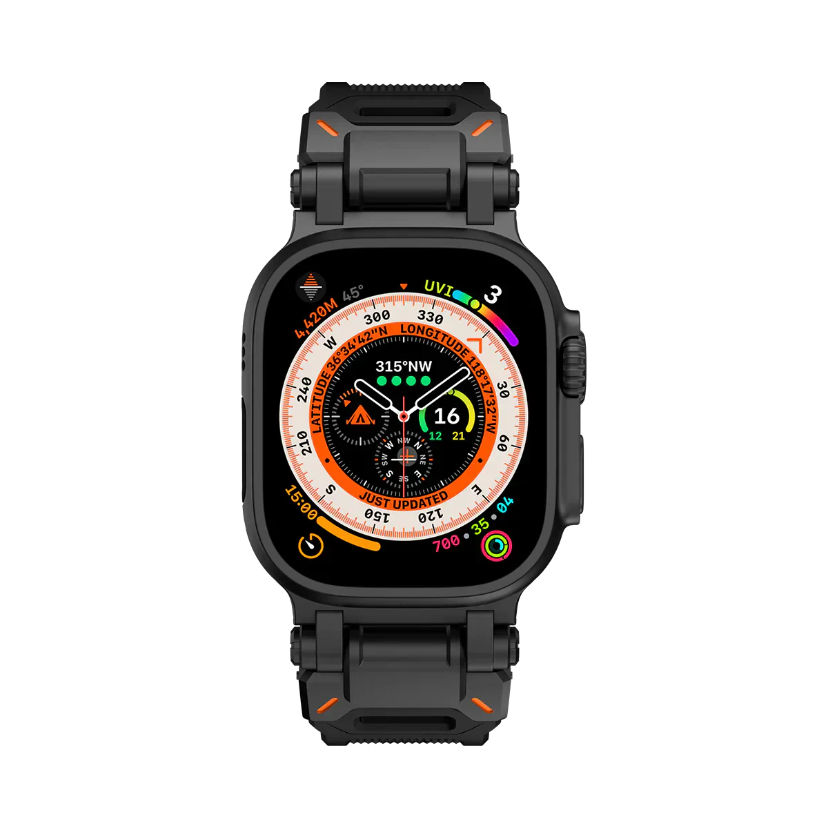 Új titán fém fej szilikon szíj Apple Watch-hoz