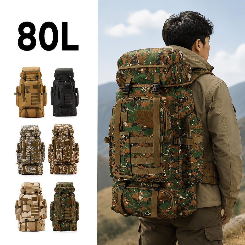 Sac à dos de randonnée tactique 80L