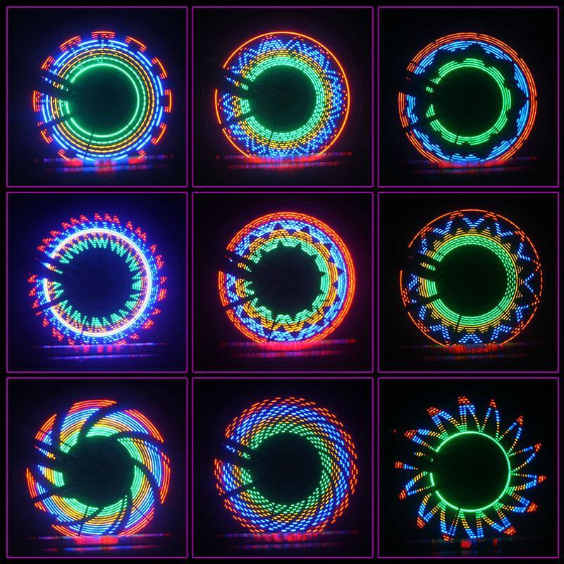 NovaRide 3D cykel eger LED-lys til cykler og hjul