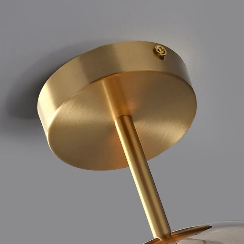 Rhea Glass Pendant Light — Semi-Flush Mount Ceiling Fixture