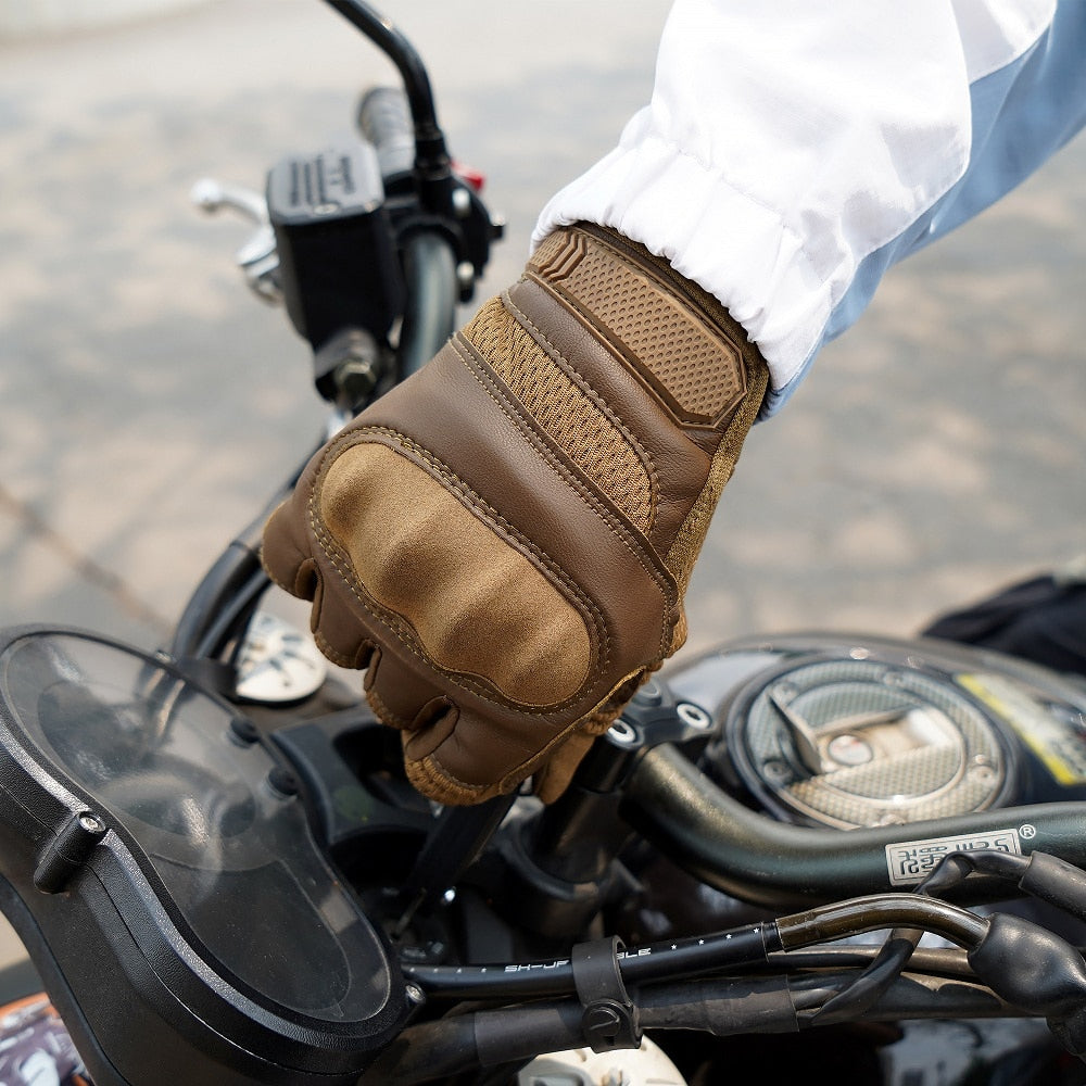 Gants en cuir compatibles avec écran tactile