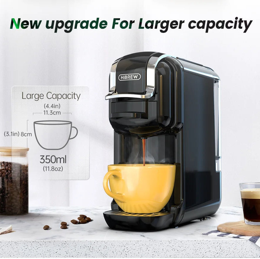 5-i-1 Kaffemaskin - 20 Bar - Nespresso & K-Cup - Varm och kallbryggning - Svart och vit